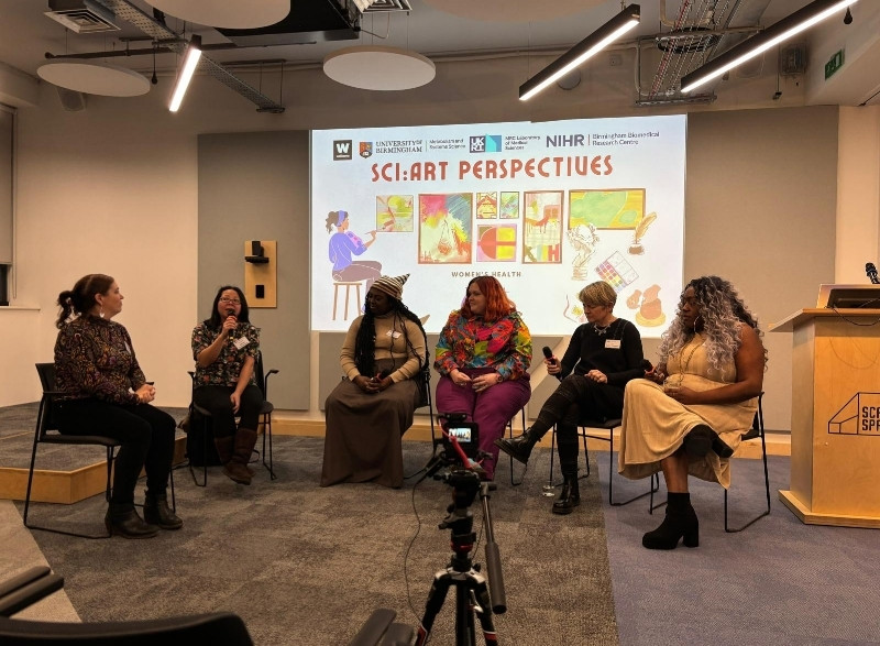 Image of round table discussion from the Sci:Art Perspectives showcase