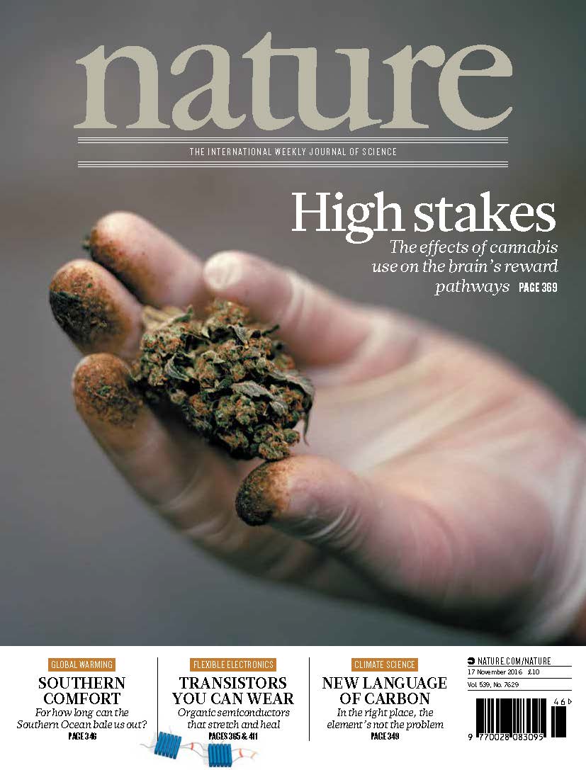 Nature journal cover, November 2016