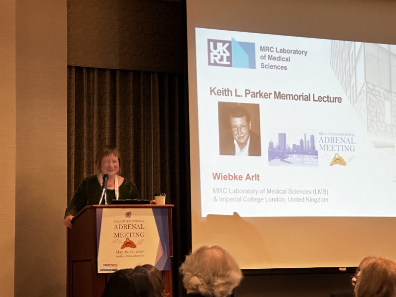 Wiebke Arlt awarded the Keith L Parker Memorial Lectureship